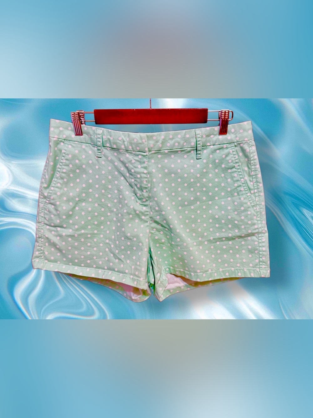 Elle Mint Green Polka Dot Shorts size 8
